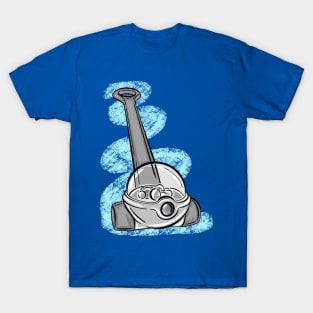 Black And White Corn Popper With Blue Splash T-Shirt